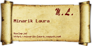 Minarik Laura névjegykártya